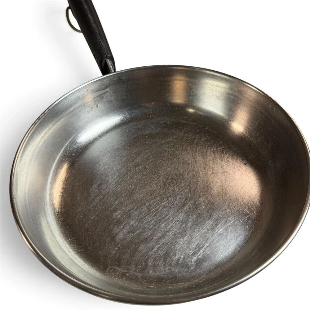Vintage Revere Ware 1801 Copper Clad Stainless Steel Skillet with Lid Pan